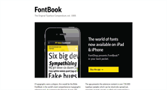 Desktop Screenshot of fontbook.com