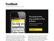 Tablet Screenshot of fontbook.com